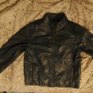 Blue leather jackets